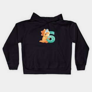 9th Birthday Cute Little Dinosaur Kids Hoodie